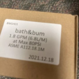 BATH & BUM SHOWER HEAD MODEL :BMSH01