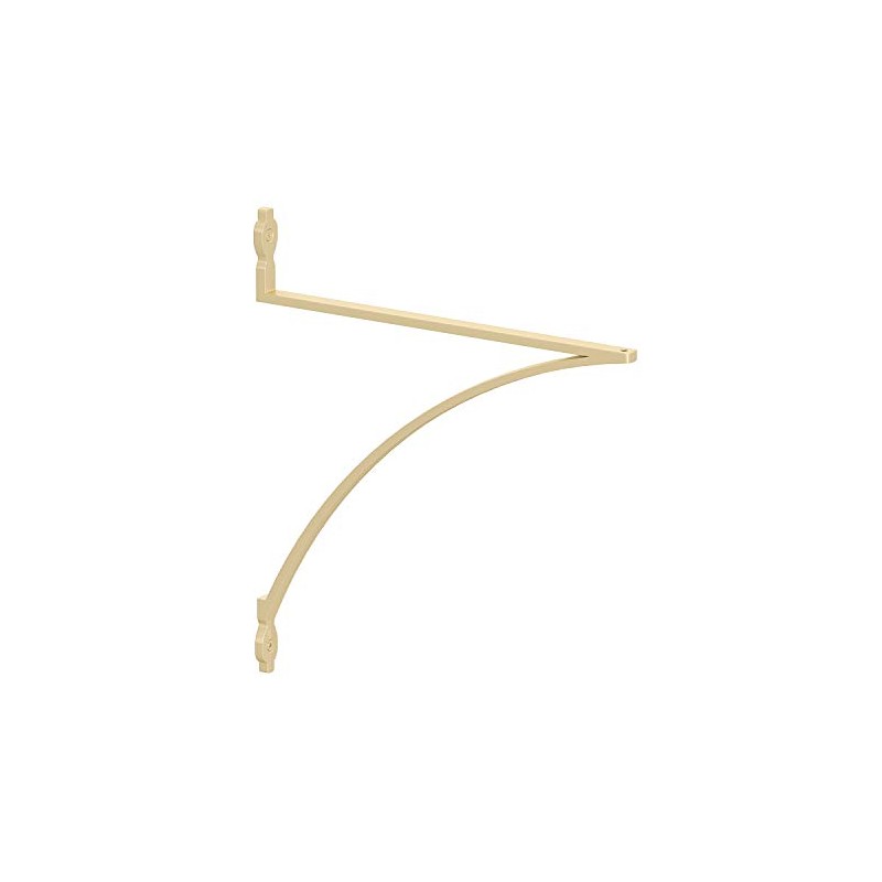 Knape & Vogt Shelf Bracket, Satin Gold, 12-inches, Holds Up