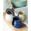 Zoeeker Ceramic Sponge Holder, Kitchen Sink Scrub Caddy Organizer Dish
