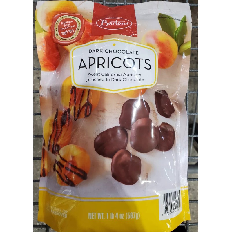 Bartons Barton’s Dark Chocolate Apricots 1 Lb 4 Ounce KOSHER