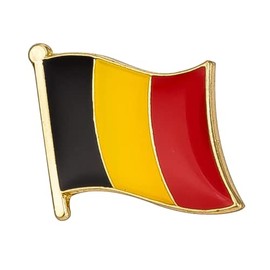 Belgium National Flag Metal Enamel Pin Badge Lapel
