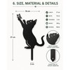 Metal Cat Garden Stakes for Outdoor Decor – Cute Cat