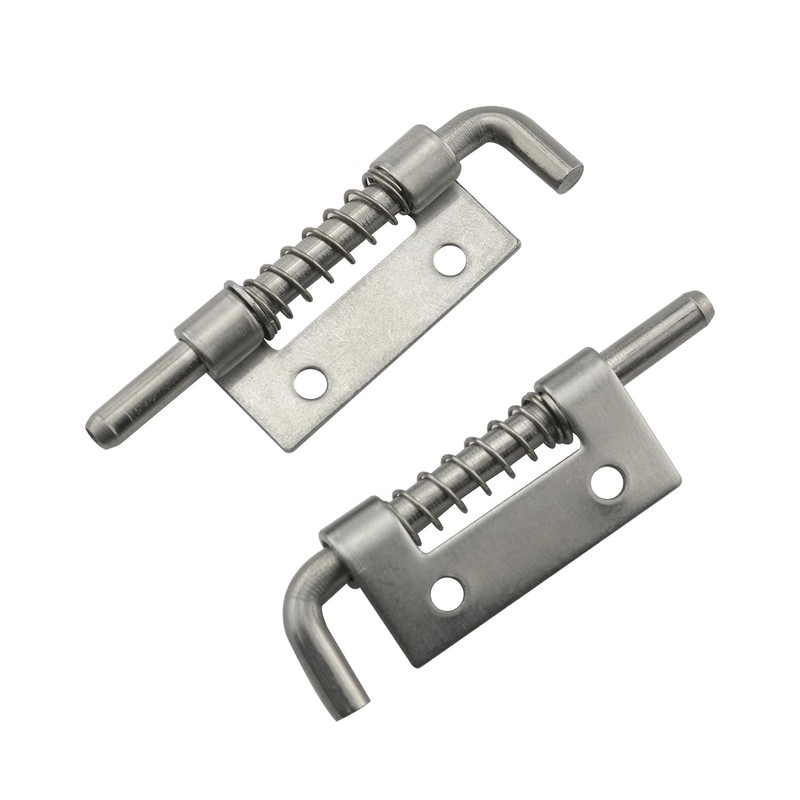 JianLing 4pcs Flat Pin Hinge Spring Latch 304 Stainless Steel