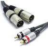 VITALCO 2x XLR Male to 2x RCA Stereo Cable 3