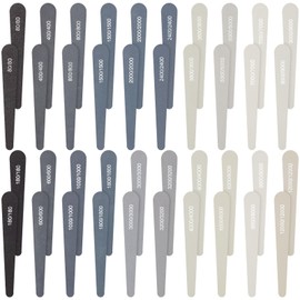 Honoson 40 Pcs Polishing Sticks Sanding Sticks for Plastic Models Metal Wood Buffing Tools Sandpaper Sanding Polishing Accessories Mini Finger Sander(Drop Style)