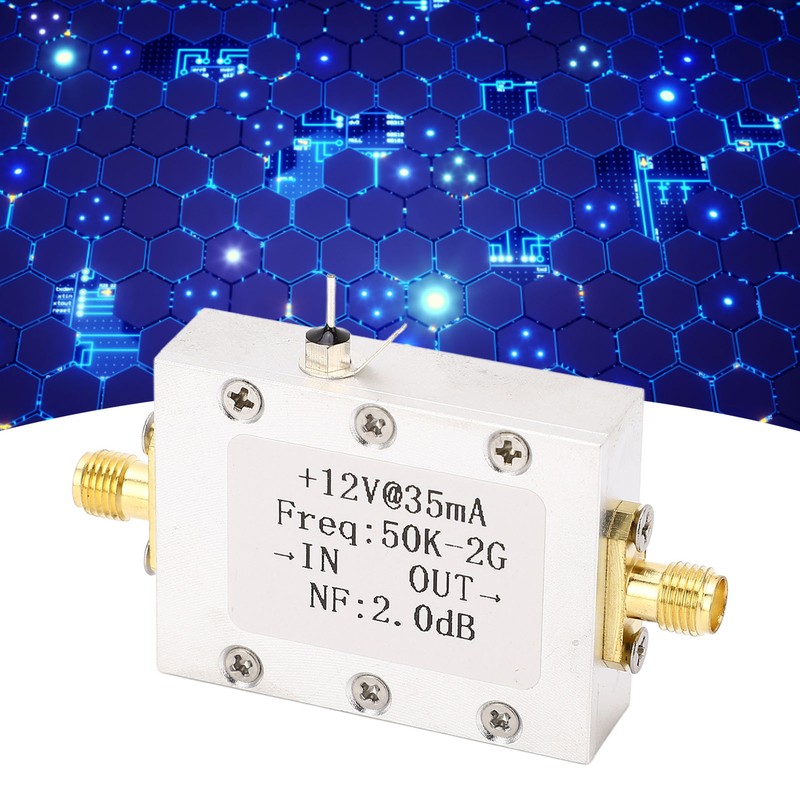 Broadband Amplifier 50K‑2GHZ LNA Amplifier Low Noise 31dB High Gain