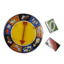 Turntable Card Board Game Family Home Bar Christmas Party Desktop Funny Turntable Card Toy Red