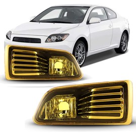 Winjet OEM Series for [2005 2006 2007 2008 2009 2010 Scion tC] Driving Fog Lights + Switch + Wiring Kit (Yellow)