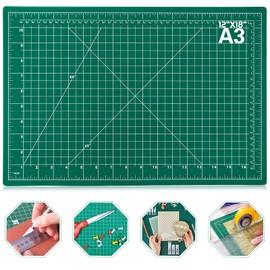 anezus anezus Self Healing Sewing Mat, 12inch x 18inch Rotary Cutting Mat Double Sided 5-Ply Craft Cutting Board for Sewing Crafts Hobby Fabric Precision Scrapbooking Project