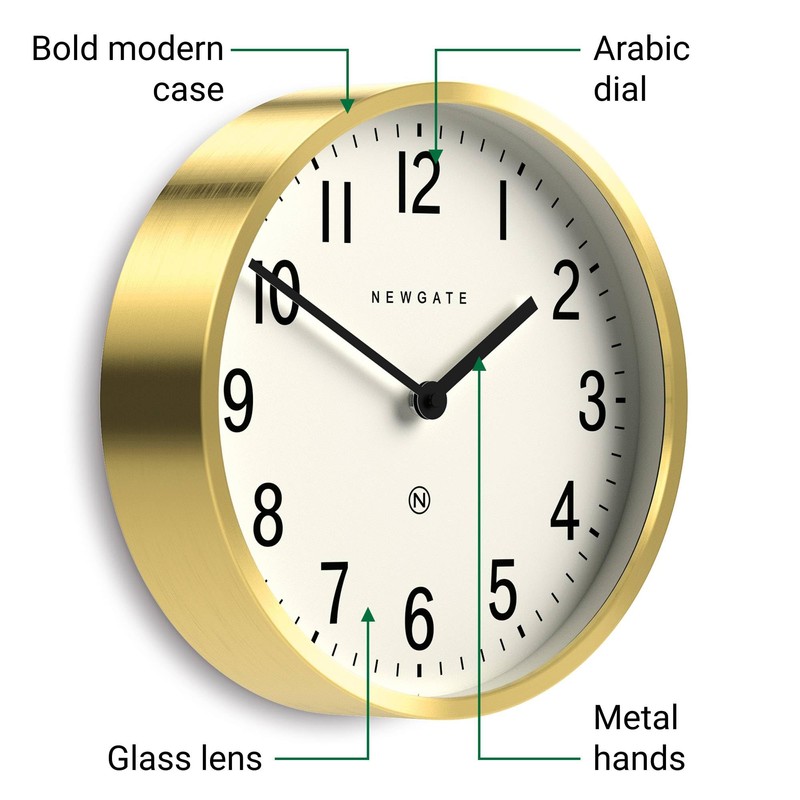 NEWGATE® Master Edwards Wall Clock | Mid Century Style Clock