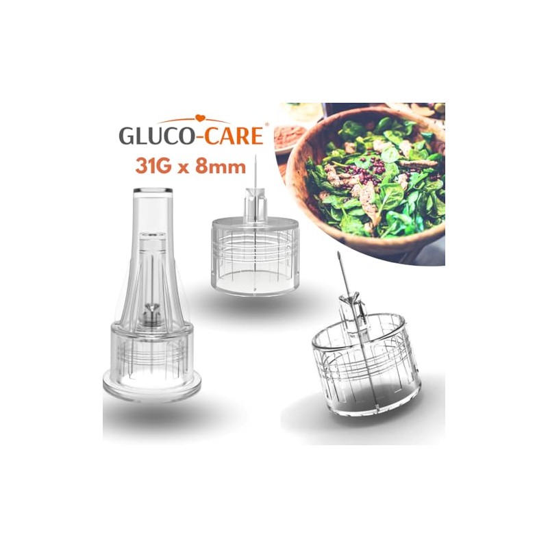 GLUCO-CARE Pen Tips 31G x 8mm (5/16’’) – Ultra-Thin Tip