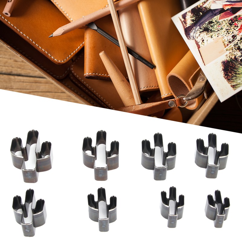 8pcs Leather Shape Punch Cutter Mold High Carbon Steel Hollow