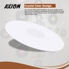 White Acrylic Turntable Mat, 11.75” Platter Slipmat for 12'' Vinyl