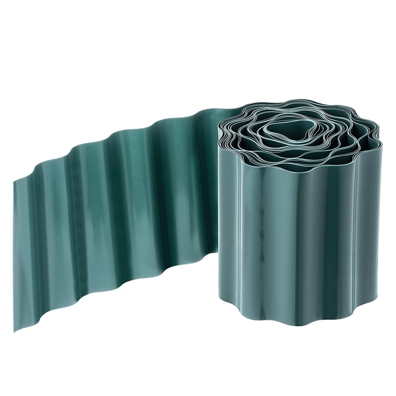KADAX Lawn Edging 15 cm x 9 m, Plastic Flower