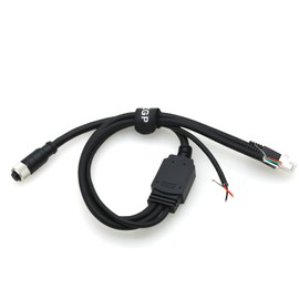 ZBLZGP Aviation Plug M12 12Pin 1 to 3 Wire for Livox Foraging MID-360 LID-360 LIDAR (Straight 12Pin Female, 25cm)