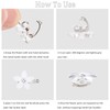 NATOSU 20 Pieces Mini Flower Hair Clips, Cute Rhinestone Hair