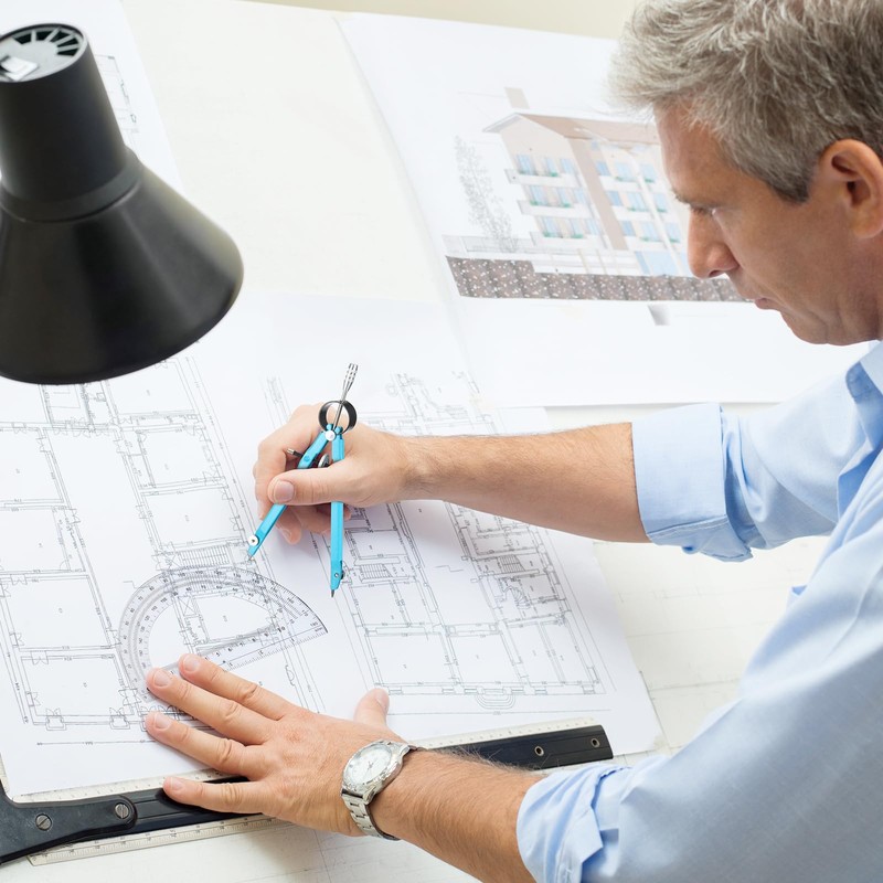 EBOOT Student Geometry Math Set, Drawing Compass and 6 Inch