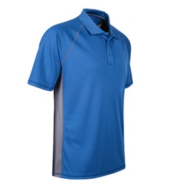 Corna Men's Golf Polo Shirts Short Sleeve Quick Dry Fit Moisture Wicking Running Athletic Big & Tall Workout Tennis Tee(Blue,3XL)