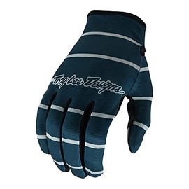Troy Lee Designs Flowline Stripe Cycling Gloves (Blue/Grey, M)