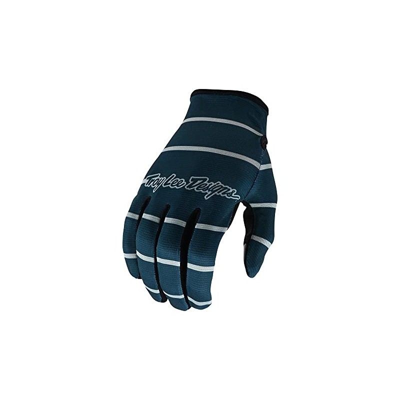 Troy Lee Designs Flowline Stripe Cycling Gloves (Blue/Grey, M)