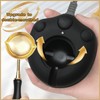 VSECUON Dual-Spout Electric Wax Seal Warmer Black with Spoon Tweezers