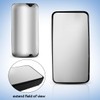 Chrome Rear View Main Door Mirror,Upper Flat Mirror,Right Passenger Side