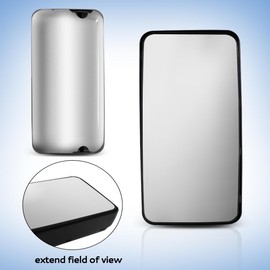 Chrome Rear View Main Door Mirror,Upper Flat Mirror,Right Passenger Side fit for 2011+ Hino 238 258 268 338