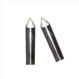 Chendawei 2pcs CNC Diamond Tip Drag Engraving Bits 1/8 1/4 Tools 60 90 120 Degree for Metal Glass Stone Ceramics Ingrave Carving Milling Cutting Tools (Size : 1/8 in-90 Degree)