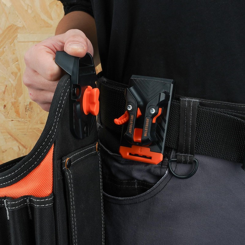 MELOTOGH 3 Pack Quick Release Belt Clip for Pouch,Drill Holster,Easily