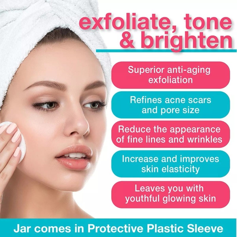 Touch 20 % De Ácido Glicólico Exfoliante Y Toallitas Faciales