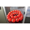 RAYON Red Agate Bead Bracelet for Men Stretch 8mm beads