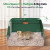 Stainless Steel Cat Litter Box with Removable Lid,Free in &