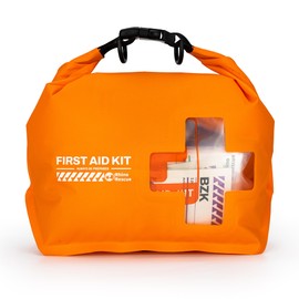 RHINO RESCUE Waterproof Boat First Aid Kit, Lightweight Boat Accessories Dry Bag, Emergency Marine Survival Supplies for Outdoor Kayak, Fishing, Floating, Swimming, Beach & Camping (Orange)