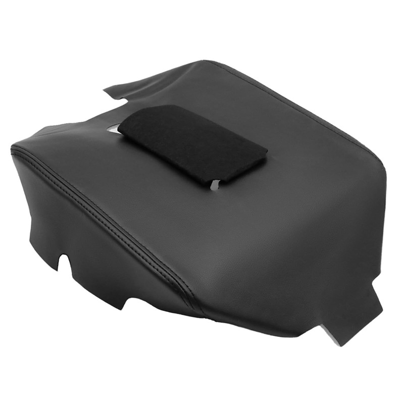 Hoypeyfiy Black Center Console Leather Armrest Cover, Replacement for Chevy