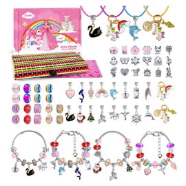 Toys for Girls Kids Gifts 8-12 Years, Toys for Girls Kids Charm Bracelet Kit Craft for Children 6-8 Teenager Girls Gifts 6 7 8 9 10 11 Years Old Jewellery Crafts Girls