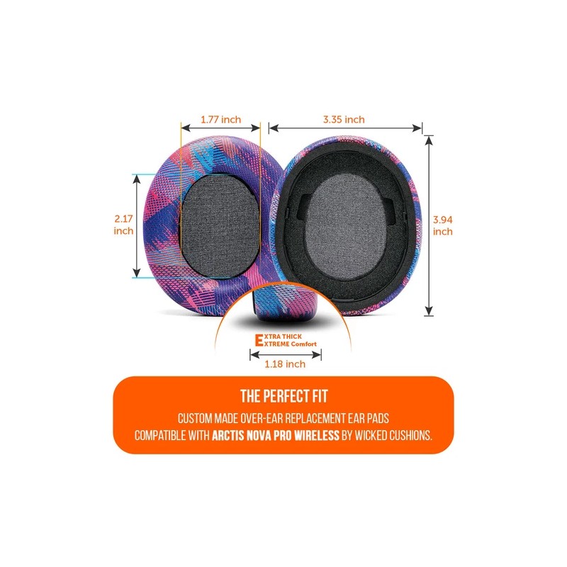 Multiple Brands Upgraded Arctis Nova Pro Wireless Earpads - Black