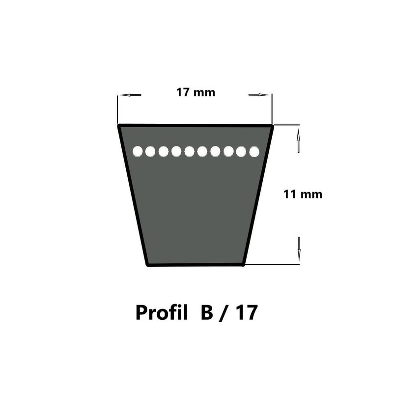 Bando Red V-Belt B93-17 x 2360 Li, Classic