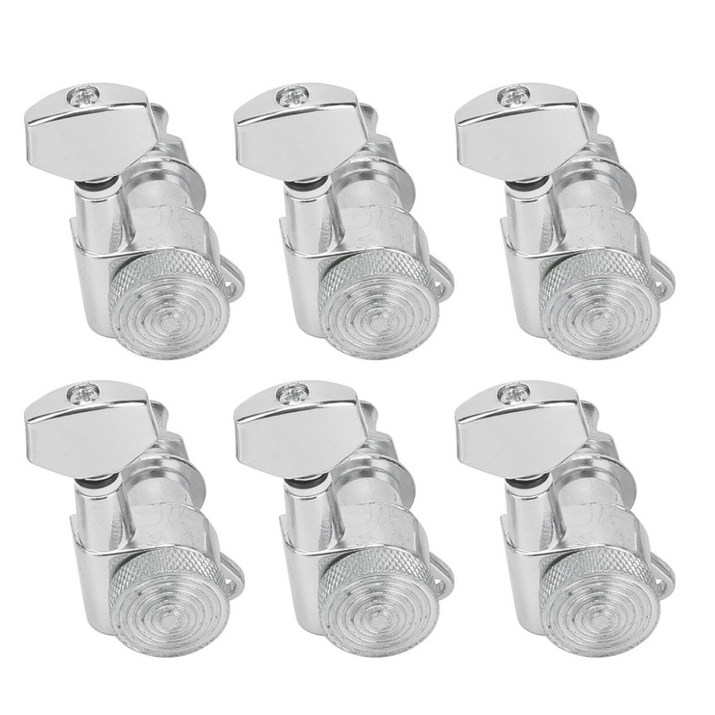 6Pcs Locking Guitar String Tuning Peg Metal Electric Sealed Tuner