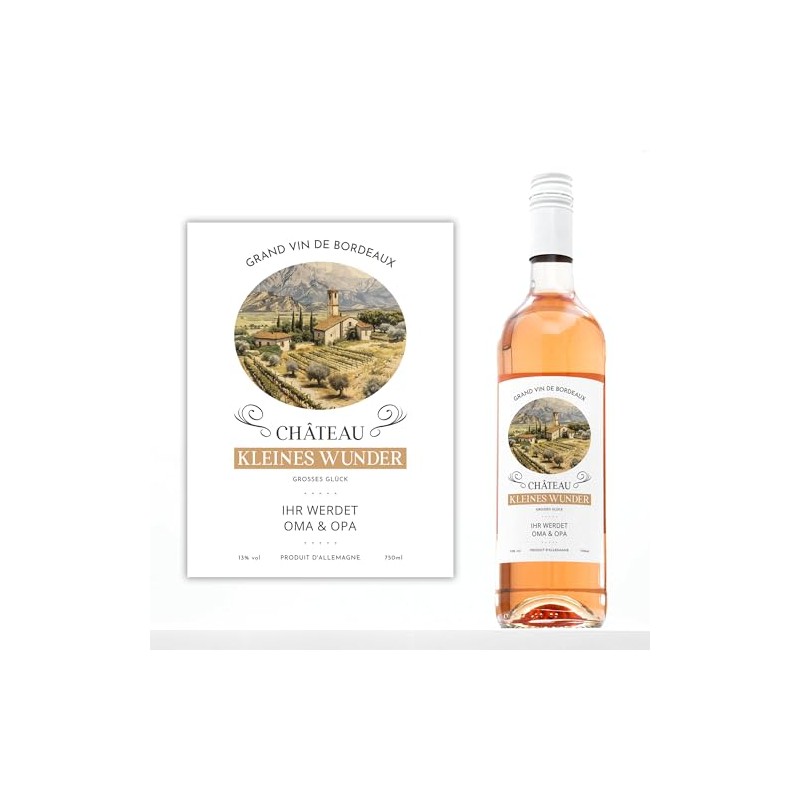 You Will Announce Pregnancy with Style, Idea, Surprise Bottle Label