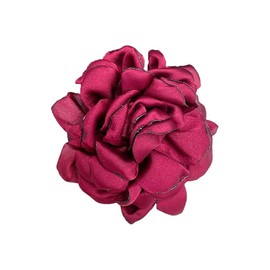 Peony Flower Brooches Pins Delicate Chiffon Rose Flower Brooch Classic for Party Dance Banquet for Women Ladies Lapel Pins Dress Suit Ceremony Clothes Accessories Jewelry Gifts 95mm (Dark red)
