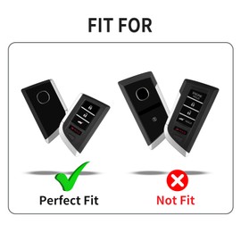 T-carbon Key Fob Cover Compatible with Acura MDX 2025 4 Buttons Accessories,Glass Fiber Key Fob Case with Keychain Fits Acura RDX RLX NSX ILX TLX TLX-L CDX 2022 2023 2024 Smart Remote Keyless Blue