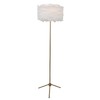 Decor Therapy 59" Fiona Feather Shaded Tri Leg Floor Lamp,