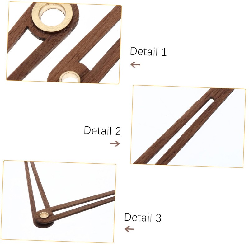 Mipcase 5 Sets Wooden Clock Hands Replacement Kit for DIY