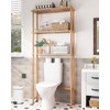 AmazerBath Bamboo Over Toilet Storage Shelf - 3-Tier Freestanding Rack,