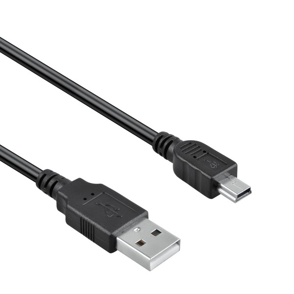 J-ZMQER 6ft Black Mini USB Data Cable Cord Compatible with