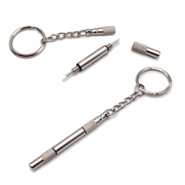 Pocket Screwdriver, Double Pointed Slot and Cross for Repair Sunglasses, Watches, Jewellery, Computers, Pack of 2