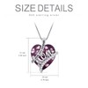 TOUPOP June Birthday Gifts for Mom Sterling Silver Alexandrite Pendant