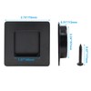 Jiozermi 2 Pack 2-3/4 Inch Black Square Recessed Pulls, Finger