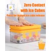 Brigii Ice Cube Tray with Lid&Bin, Ice Cube Mold with