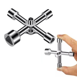 Triangular Key, Triangular Key, Wheelie Bin, Triangular Key for Barrier Posts, 4 Sided Keys, 5-in-1 Control Cabinet Key, Triangle Key, for Barrier Posts, Electric Water Gas Meter Box
